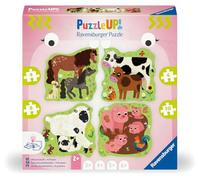 Ravensburger - Puzzle UP! - 4, 6, 8, 10 pièces - Les Animaux de la Ferme | Fille ou garçon dès 2 ans - Puzzle de qualité supérieure - Carton épais et résistant - Puzzles évolutifs