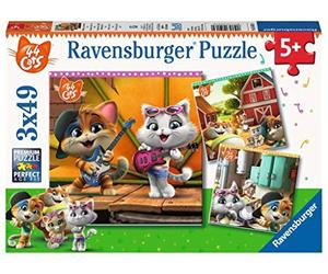 Ravensburger - Puzzles 3x49 pièces Bienvenue chez Les 44 Chats ! - 44 Cats - 4005556050130 - Puzzle Enfant
