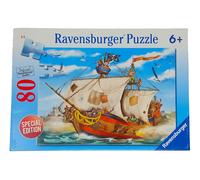 Ravensburger Puzzles Enfants Bateau Pirate Sur Mer 80 Pièces