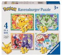 Ravensburger Puzzles Pokemon 4 dans Une boîte pour Enfants de 3 Ans et Plus, 12, 16, 20 et 24 pièces