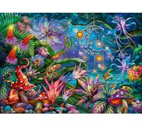 Ravensburger Rainbow Reverie Puzzle de 1000 pièces | Scène de jardin enchantée par Ciro Marchetti | Pièces écologiques et découpées avec précision