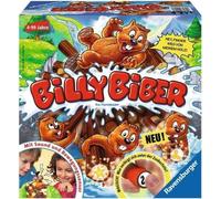 Ravensburger RAV Billy Biber 22246 - 1 figurine de jeu Billy Biber, 42 troncs d'arbre, 42 autocollants de feuilles magiques, baguette en bois