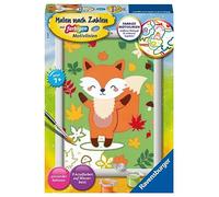 Ravensburger- Renard Doux Peinture par numéros 28777-Renard, 28777, Yellow, 12-teiliges Set