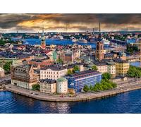 Ravensburger Scandinavian Places, Stockholm, Puzzle Suède, 1000 pièces, pour Adultes et Enfants à partir de 14 Ans, 12000114