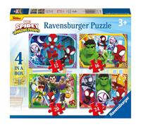 Ravensburger Spidey Ses Amazing Amis 4 IN Boîte 12 16 20 24 Pièces Puzzle Jigsaw
