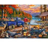 Ravensburger Sunset Lake Puzzle Grand Format 300 Pièces Adulte
