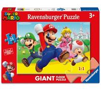 Ravensburger - Super Mario 24 Pièces | Puzzle 3 Ans Ou Plus | Ravensburger Puzzle De 70 X 50 | Cadeau Enfant 3 Ans | Idées Cadeaux | Puzzle Enfants
