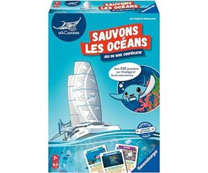 Ravensburger - The SeaCleaners - Sauvons Les Océans - Jeu de quizz - Enfant et Parents - de 1 à 4 Joueurs à partir de 6 Ans - Mixte - 20979 - Version française