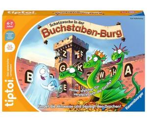 Ravensburger Tiptoi 00124 Treasure Hunt in The Buchstabenburg, Jeu pour Enfants de 4 à 7 Ans, pour 1 à 4 Joueurs