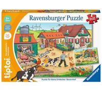Ravensburger Puzzle tiptoi® 00136 Petits explorateurs : Ferme – À partir de 3 ans, 1 joueur