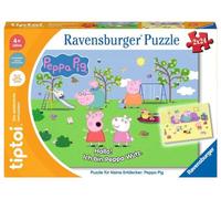 Ravensburger Puzzle Tiptoi 00163 – Petits explorateurs Peppa Pig – Dès 4 ans, 1 joueur