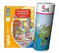 Ravensburger tiptoi Anglais Livre Dictionnaire de l'école élémentaire anglais + Enfants Carte du monde - Pays, Tiere, Continents