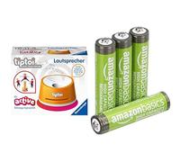 Ravensburger tiptoi Haut-Parleur pour Jeux Active, & Piles AAA Rechargeables Amazon Basics 4 pcs, 850mAh