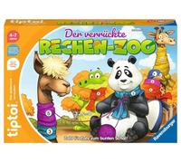 Ravensburger Tiptoi Jeu 00104 - Le Zoo de calcul Fou - Jeu éducatif à partir de 4 Ans - Jeu éducatif pour garçons et Filles pour 1 à 4 Joueurs