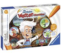 Ravensburger tiptoi Jeu de machine à météo folle, à partir de 4 ans, apprenez tout sur la météo avec le professeur Donnerhagel
