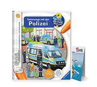 Ravensburger Tiptoi Livre - En déplacement avec la police + carte du monde pour enfants | 4-7 ans