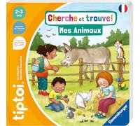 Ravensburger – Livre tiptoi Cherche et trouve: Mes animaux – Jeu éducatif sans écran, 2+ ans