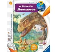 Ravensburger - Tiptoi - Livre interactif - Je découvre Les Dinosaures - Jeu éducatif électronique, sans écran - Multicolore - Dès 4 Ans - Version française - 00145