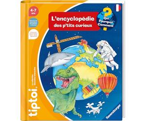 Ravensburger - tiptoi® - Livre interactif - L'encyclopédie des p'tits curieux - Jeu éducatif électronique, sans écran - A partir de 4 ans - version française - 13099017