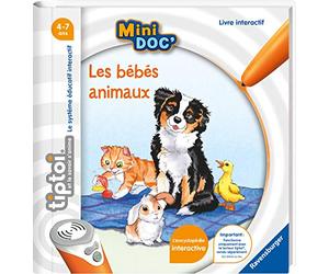 Ravensburger- tiptoi®- Livre interactif- Mini Doc'- Les bébés animaux - A partir de 4 ans- 00 072
