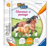 Ravensburger - tiptoi®- Livre interactif - Mini Doc' Les chevaux et poneys - Jeu éducatif électronique, sans écran - A partir de 4 ans - Version française - 13 099 020