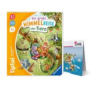 Ravensburger Tiptoi Livre - Le grand voyage caché des animaux + carte du monde pour enfants | 4-7 ans