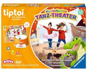 Ravensburger tiptoi® Play 00122 Active Set de théâtre de Danse coloré, Jeu de Mouvement dès 3 Ans
