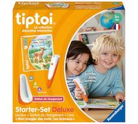 Ravensburger - tiptoi® - Starter Set Deluxe - Lecteur + Station de Chargement + Livre Mon imagier des Mots Les Animaux - Jeu éducatif électronique sans écran - Dès 3 Ans - Version française - 00204