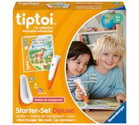 Ravensburger - tiptoi® - Starter Set Deluxe - Lecteur + Station de Chargement + Livre Mon imagier des Mots Les Animaux - Jeu éducatif électronique sans écran - Dès 3 Ans - Version française - 00204