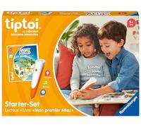 Ravensburger - tiptoi® - Starter Set - Lecteur + Livre 'Mon Premier Atlas' - Jeu éducatif électronique, sans écran - Dès 5 Ans - Version française - 00177