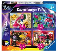 Ravensburger Trolls 2 World Tour 4 in Box (12, 16, 20, 24 Pieces) Jigsaw Puzzles