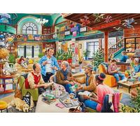 Ravensburger Turn The Page Bookclub Puzzle de 1000 pièces pour adultes - 12000143 - Outil fabriqué à la main, fabriqué en Allemagne, chaque pièce s'assemble parfaitement