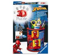 Ravensburger Utensilo Spider-Man Puzzle 3D Porte-stylos dès 6 Ans | 54 pièces en plastique avec technologie Easyclick, sous licence Marvel Spider-Man, cadeau pour enfants et fans