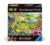 Ravensburger - Puzzle en Bois - Jardin de la Nature - 500 pièces Robustes et Naturelles Dont 40 Figurines en Bois (Whimsies) - Qualité Premium - pour Enfants et Adultes à partir de 14 Ans - 17513