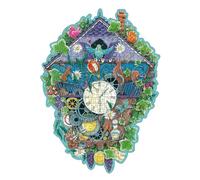 Ravensburger Wooden Puzzle 12000759 - Horloge à Coucou - Puzzle en Bois 300 pièces avec des pièces de Puzzle Stables et Individuelles et 25 Petites Figurines en Bois = Whimsies, pour Adultes et