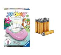 Ravensburger Xoomy Licornes, projecteur Dessin, 6+ Ans, & Piles AAA Alcalines Amazon Basics 12 pcs, 10 Ans