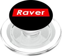 Raver Best Hardcore EDM Festival Music Club Outfit Ravers PopSockets PopGrip pour MagSafe