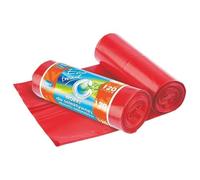 Ravi Eco Trend Sacs Poubelle Capacité 120 L avec 5 Pièces Rouge (Métal), Multicolore, Taille Unique