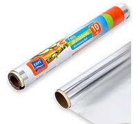 RAVI rouleau de papier d'aluminium, 10m x 29cm, papier d'aluminium, feuille d'aluminium, rouleau d'aluminium, feuille classique, argent, extra large