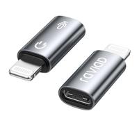 RAVIAD Adaptateur Microphone USB C vers Lightning Lot de 2, Lightning Mâle vers USB C Femelle pour Microphone de Lavalier pour iPhone, Pas pour Écouteurs/Transmission de Données