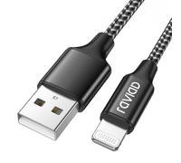 RAVIAD Câble iPhone Chargeur iPhone 1M [Certifié MFi] Câble Lightning Nylon Tressé Ultra Résistant Fil Lightning Charge Rapide Cordon pour iPhone 13 12 11 Pro Max Mini XR XS X 8 7 6s 6 5s 5 SE 2020