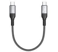 RAVIAD Cable USB C 0.5M, USB 3.2 Gen2x2 20Gbps Transfert Données, 240W Câble USB C vers USBC, Transmission Video 8K@60Hz 4K@60Hz pour iPhone 16/15, Galaxy S25/S24/S23, MacBook, Pad, Moniteurs, SSD