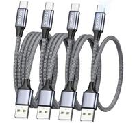 RAVIAD Câble USB C Charge Rapide [Lot de 4, 0.5m+1m+2m+3m] Cable USB Type C Chargeur 3A Nylon Tressé Cable USB C pour Samsung Galaxy S24 S23 S22 A54 A34, iPhone 15 Pro Max, Huawei P60, Google Pixel 7