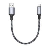 RAVIAD Cable USB C Charge Rapide USB 3.2 Gen 2 10Gbps, 0.5M Cable USB vers USB C 3A QC 3.0 Nylon Tressé Cable Chargeur USB C pour iPhone 17 16 15 Plus Pro Max, Galaxy S25/S24, Huawei P60, Google Pixel