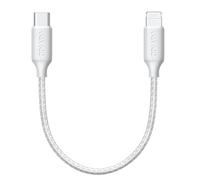 RAVIAD Câble USB C vers Lightning 0.3M[Certifié MFi] Câble USB C iPhone Chargeur Rapide Power Delivery Fil Lightning USB C pour iPhone 14 13 12 11 Pro Max Mini XR XS Max X 10 8 7 SE 2020, iPad - Blanc
