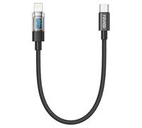 RAVIAD Câble USB C vers Lightning 0.5M [Certifié MFi] Câble USB C iPhone Chargeur Rapide Power Delivery Fil Lightning USB C pour iPhone 14 13 12 11 Pro Max Mini XR XS Max X 10 8 7 SE 2020, iPad -Noir