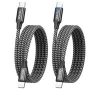 RAVIAD Câble USB C vers Lightning, [2Pack 2M] Certifié MFi Câble USB C Lightning Charge Rapide Power Delivery Compatible avec iPhone 14/13 Pro Max/12/11 Pro Max/11/SE 2020/XR/XS/X/8 - Noir