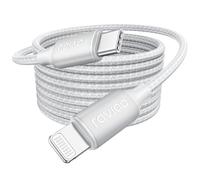 RAVIAD Câble USB C vers Lightning 3M [Certifié MFi] Câble USB C iPhone Chargeur Rapide Power Delivery Fil Lightning USB C pour iPhone 14 13 12 11 Pro Max Mini XR XS Max X 10 8 7 SE 2020, iPad - Blanc
