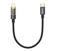 RAVIAD Câble USB C vers Lightning Court 30CM [Certifié MFi] Câble USB C iPhone Chargeur Rapide Power Delivery Fil Lightning USB C pour iPhone 14 13 12 11 Pro Max Mini XR XS X 8 7 Plus 6s 6 SE - Noir