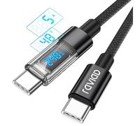 RAVIAD Câble USB C vers USB C 1M 240W PD3.1 5A Cable USB C Charge Rapide QC3.0 Chargeur USB Type C pour iPhone 16/15 Plus Pro Max SamsungGalaxy S24 S23 MacBook Pro Pad Pro Tablet Huawei Google Pixel